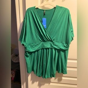 Green blouse